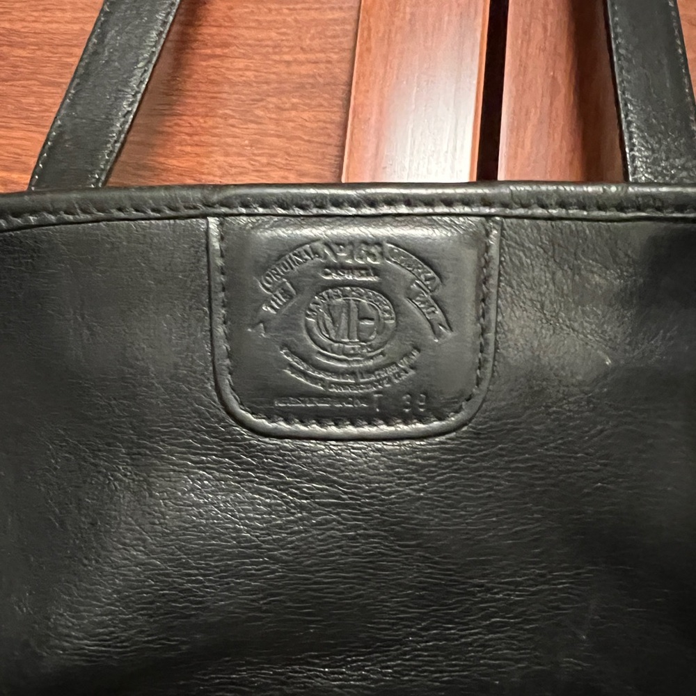 Ghurka Black Leather Shoulder Bag